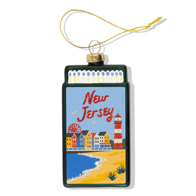 New Jersey Matchbook Ornament - Furbish Studio