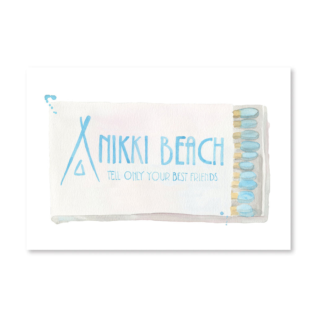 Nikki Beach Matchbook - Furbish Studio