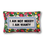 Not Needy Needlepoint Pillow - Furbish Studio