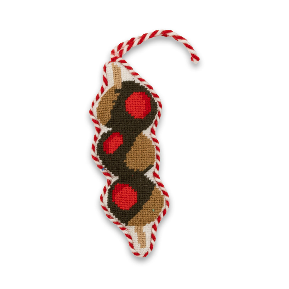 Needlepoint Icon Ornament - Olives - Furbish Studio