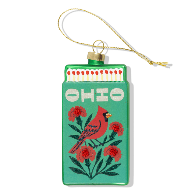 Ohio Matchbook Ornament - Furbish Studio