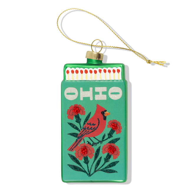 Ohio Matchbook Ornament - Furbish Studio