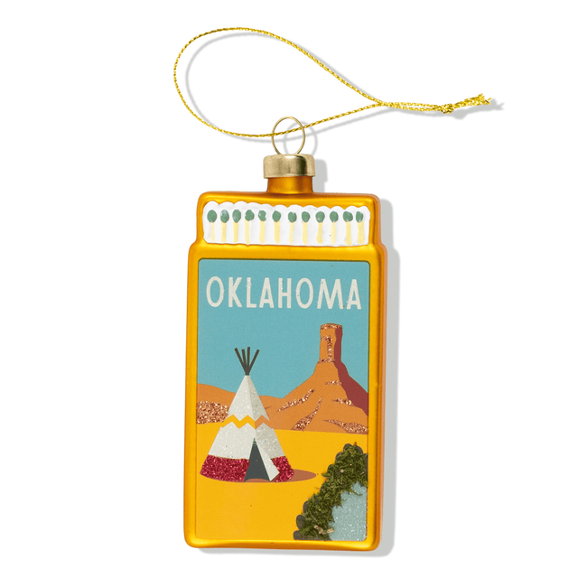Oklahoma Matchbook Ornament - Furbish Studio
