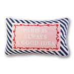 Paris Needlepoint Pillow - Furbish Studio