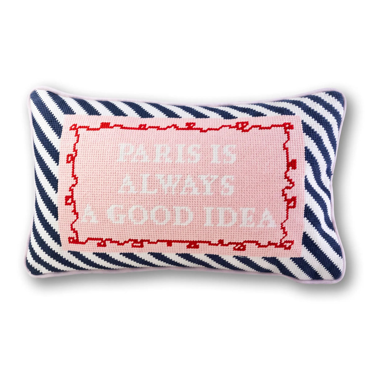 Paris Needlepoint Pillow - Furbish Studio