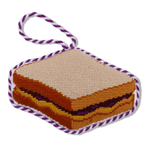 Needlepoint Icon Ornament - PB & J - Furbish Studio