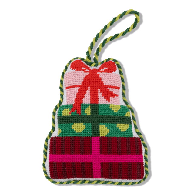 Needlepoint Icon Ornament - Present - Furbish Studio