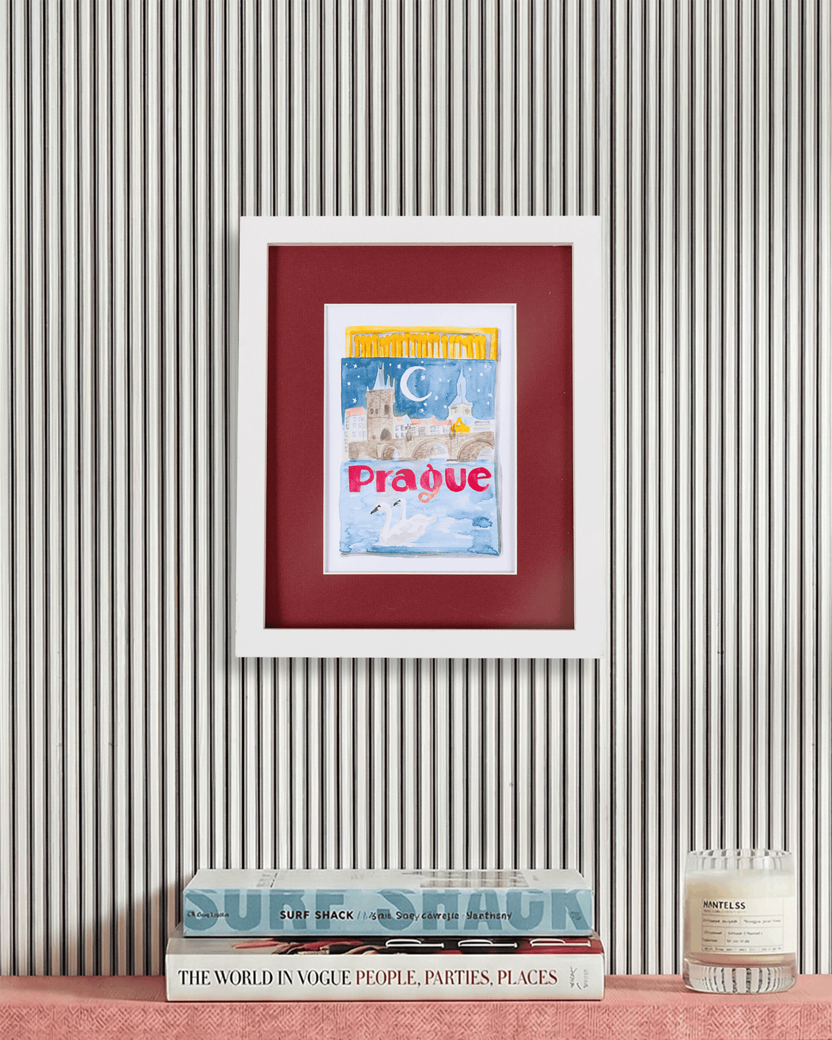 Prague Matchbook Art Print - Furbish Studio