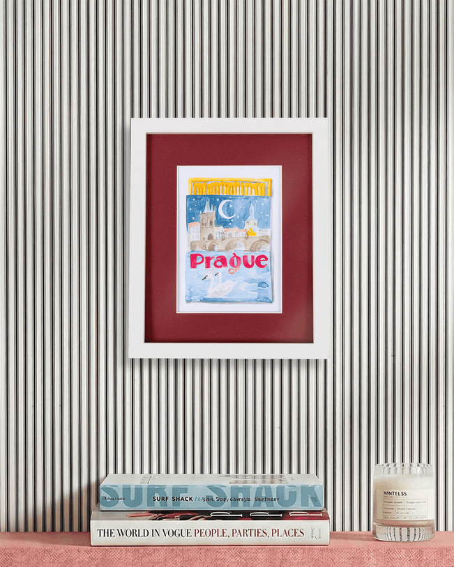 Prague Matchbook Art Print - Furbish Studio