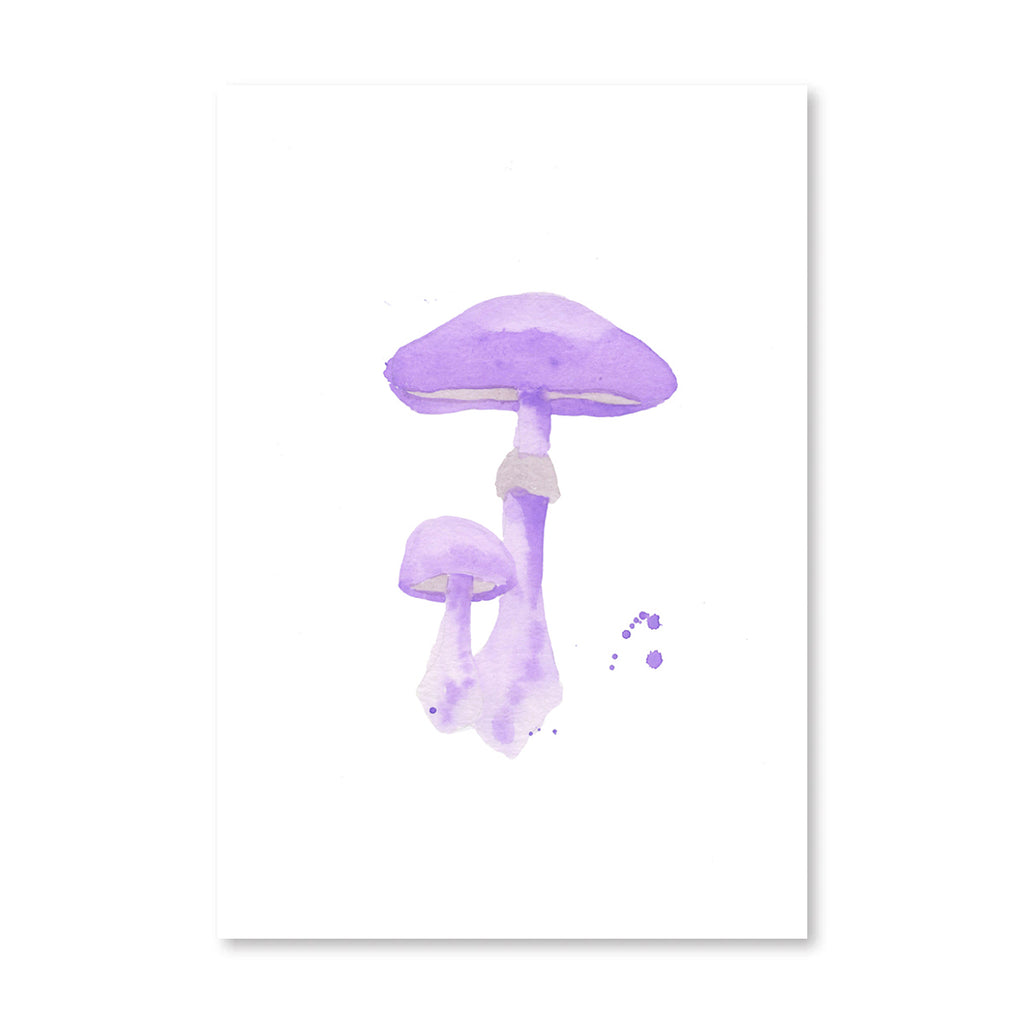 Mushroom Print - Lilac - Furbish Studio