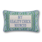 Reality Check Needlepoint Pillow - Furbish Studio