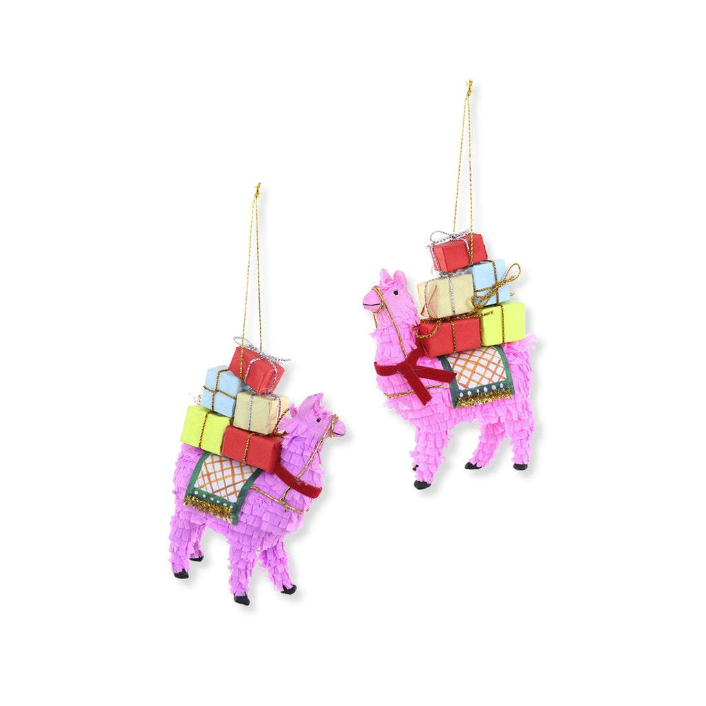 Fa La LLamas Ornaments S/2 - Furbish Studio