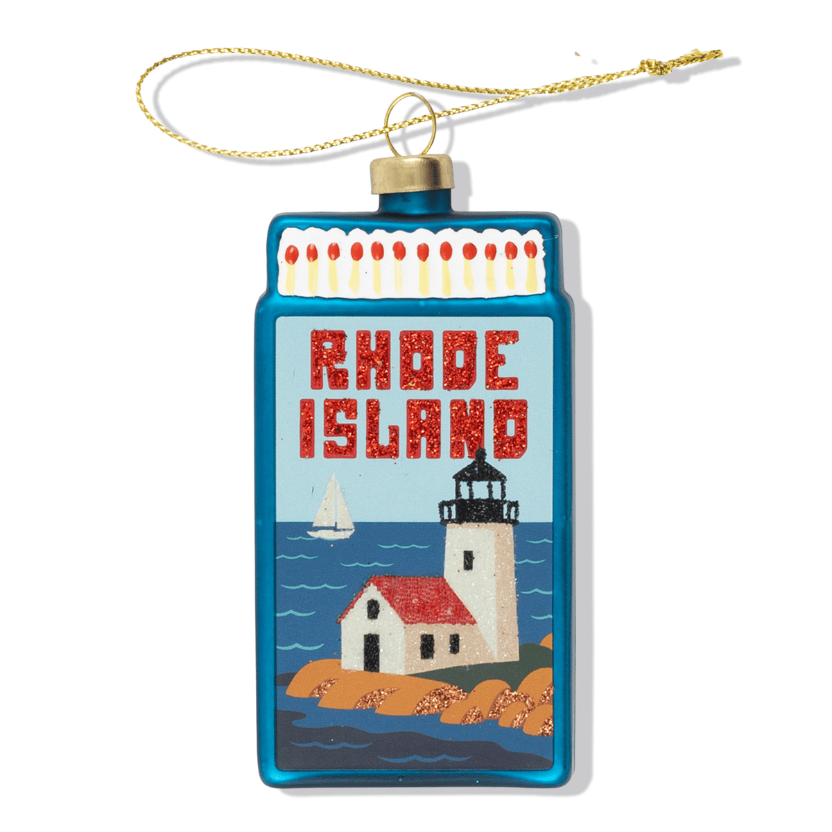 Rhode Island Matchbook Ornament - Furbish Studio