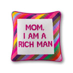 Rich Man Needlepoint Pillow - Furbish Studio