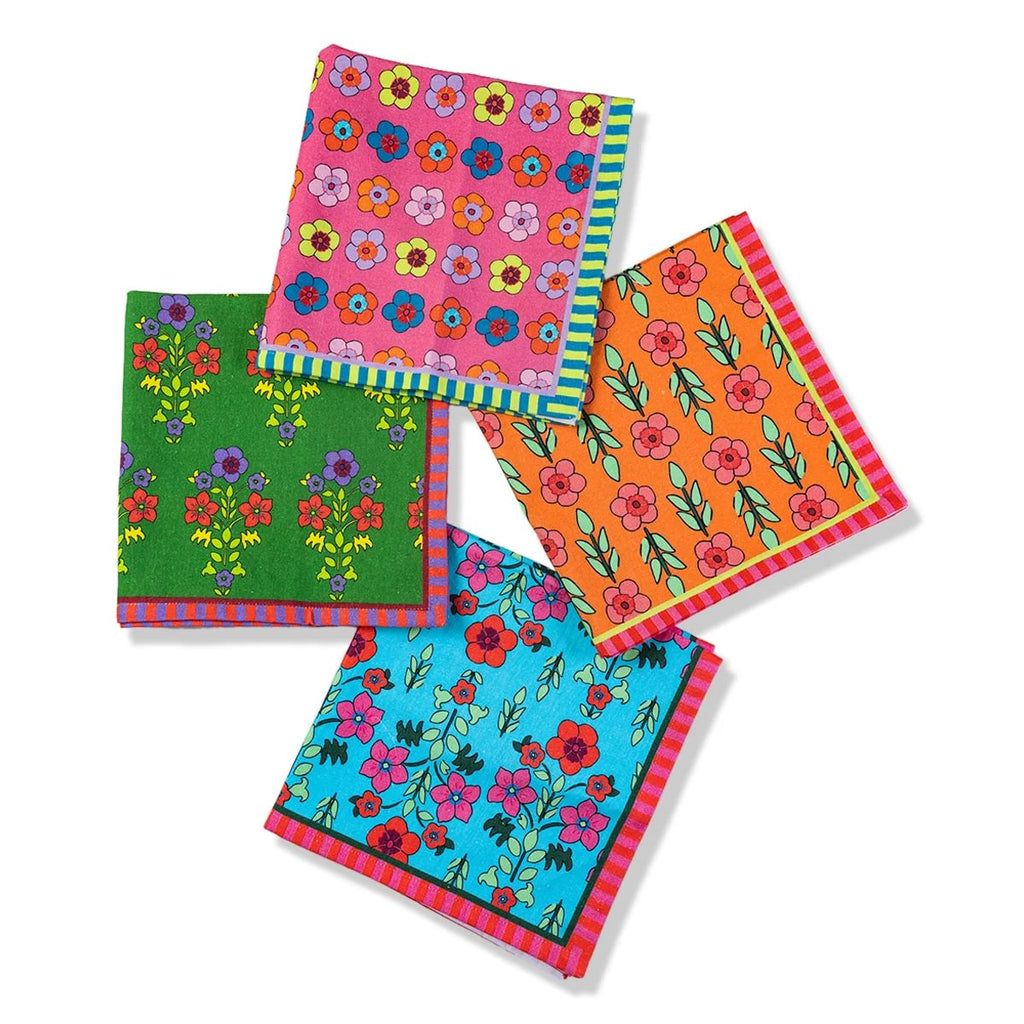 Spring Floral Napkins Mixed S/4 - Furbish Studio