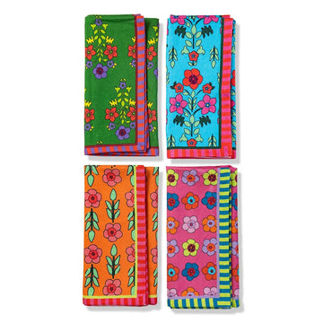 Spring Floral Napkins Mixed S/4 - Furbish Studio