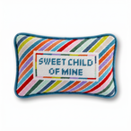 Sweet Child Of Mine Mini Needlepoint Pillow - Furbish Studio