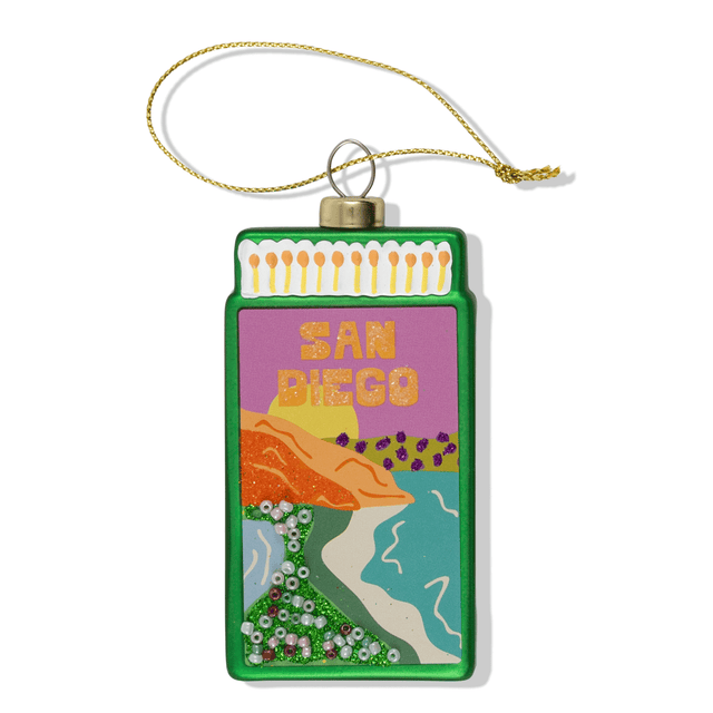 Matchbook Ornament - San Diego - Furbish Studio
