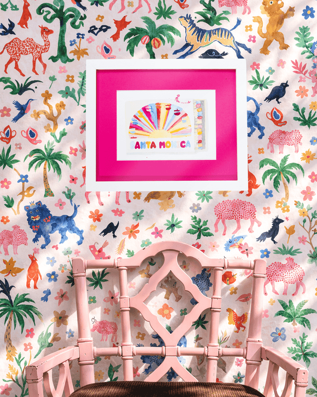 Santa Monica Matchbook Art Print - Furbish Studio