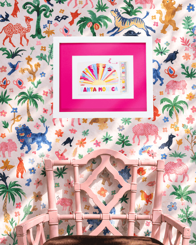 Santa Monica Matchbook Art Print - Furbish Studio