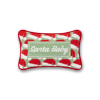 Santa Baby Mini Needlepoint Pillow - Furbish Studio