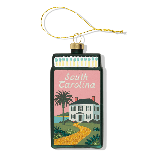 South Carolina Matchbook Ornament - Furbish Studio