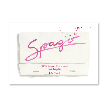 Spago Matchbook - Furbish Studio