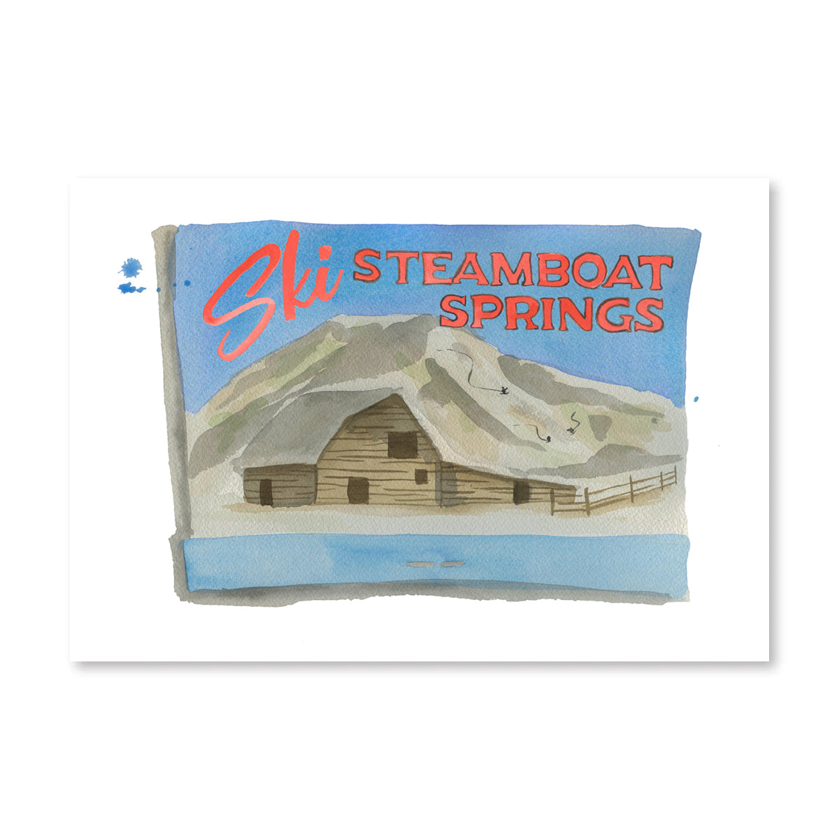 Steamboat Springs Matchbook Art Print