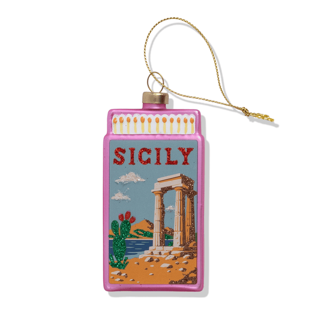 Sicily Matchbook Ornament - Furbish Studio