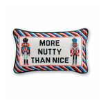 More Nutty Needlepoint Pillow - Furbish Studio