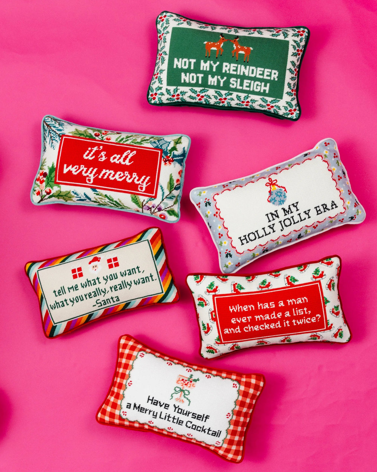 Tell Me What You Want Needlepoint Pillow - Furbish Studio