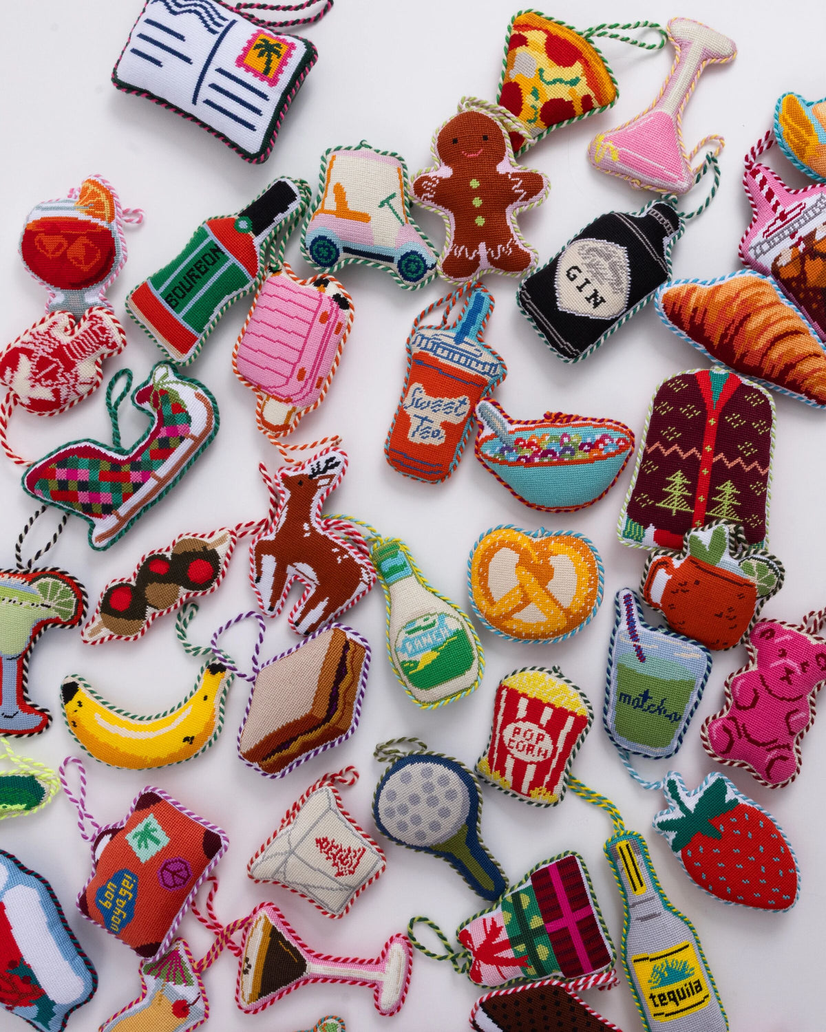 Needlepoint Icon Ornament - Cosmopolitan - Furbish Studio