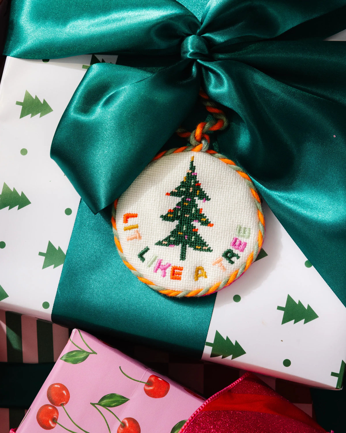 Needlepoint Ornament - Lit Like a Tree - Furbish Studio
