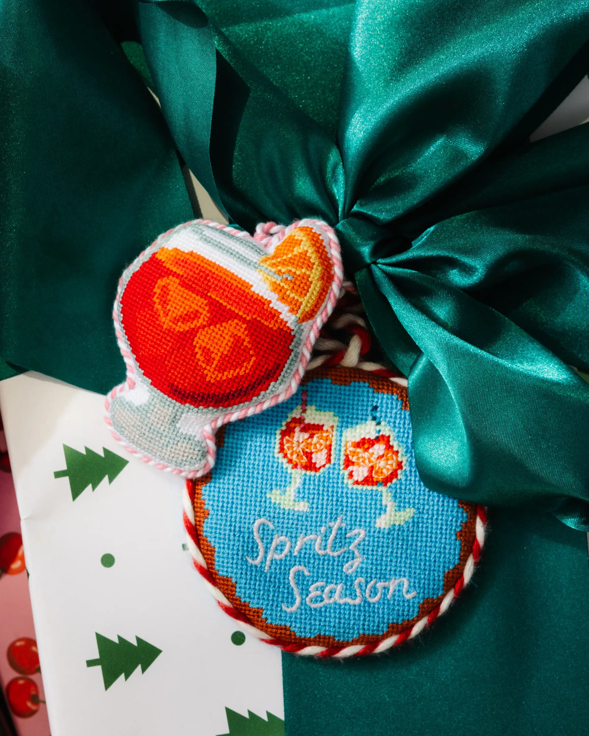 Needlepoint Ornament - Spritz Season - Furbish Studio