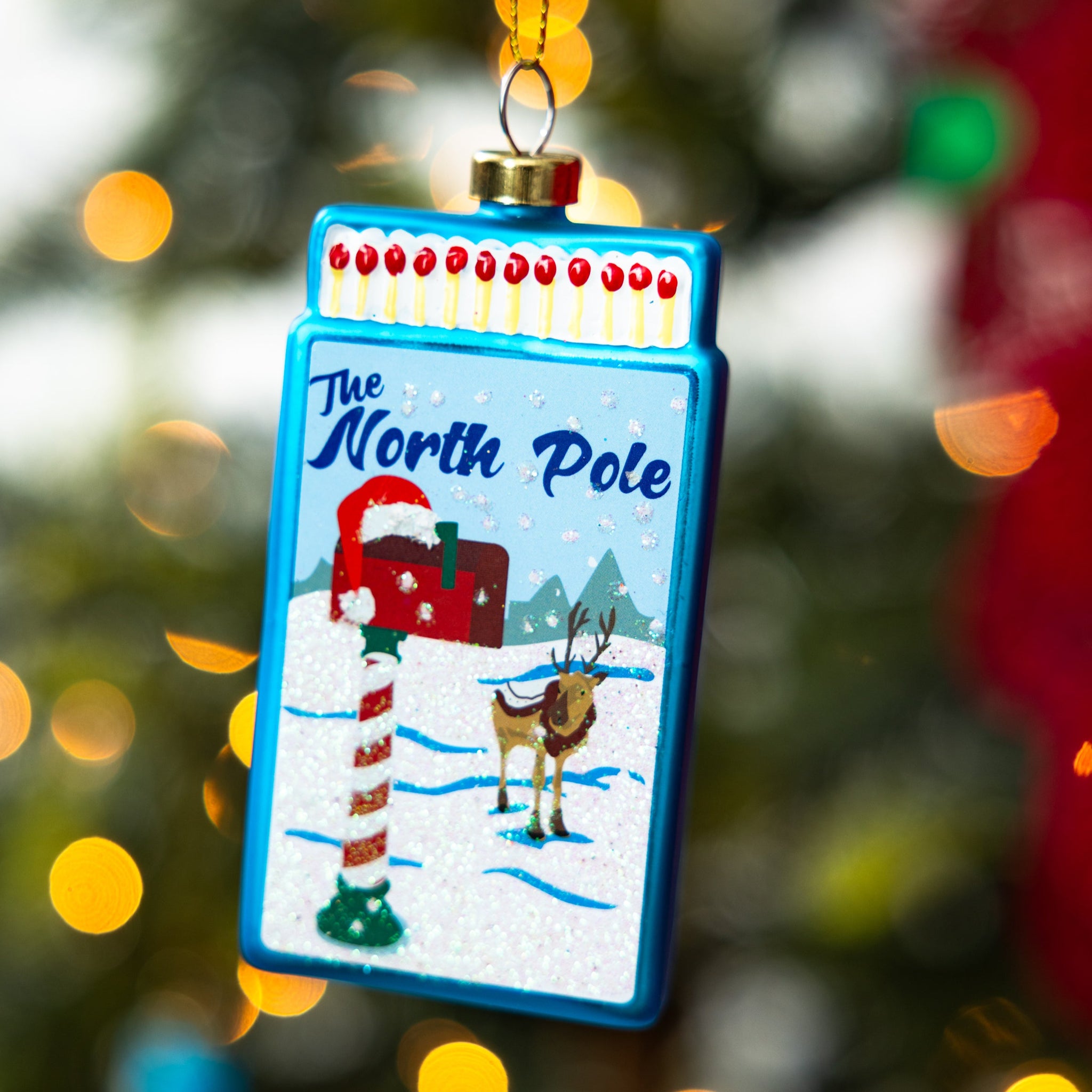 Matchbook Ornament - North Pole - Thumbnail 2