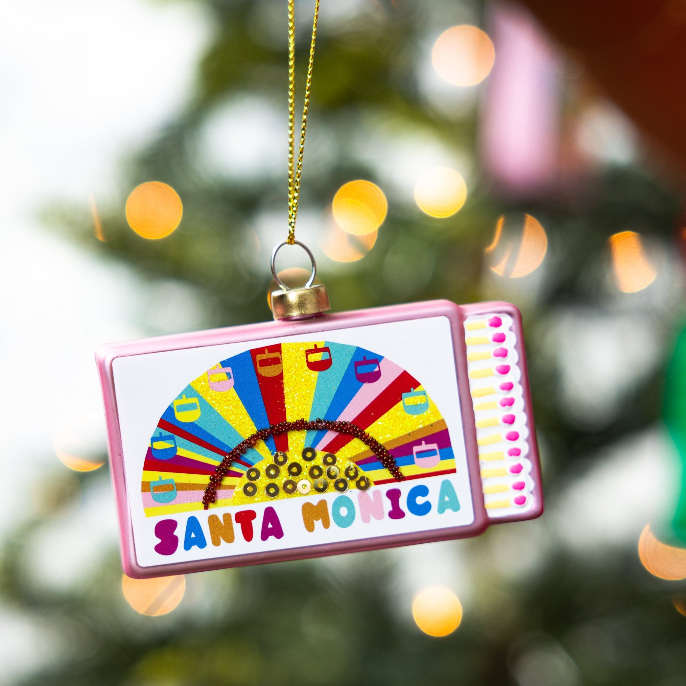 Matchbook Ornament Santa Monica