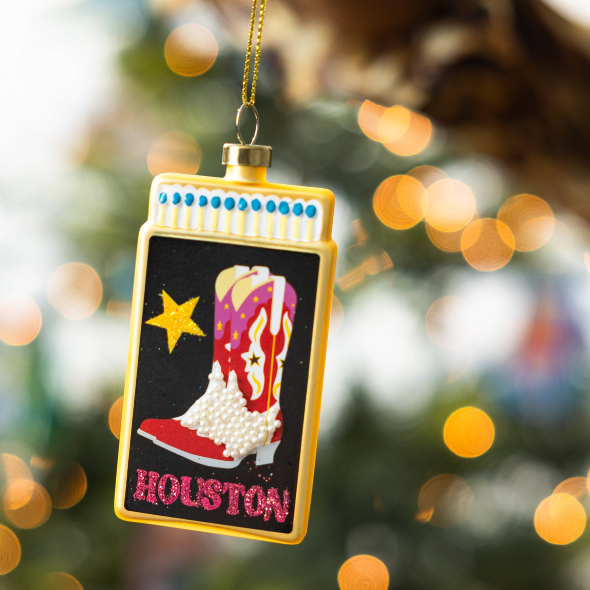 Matchbook Ornament - Houston - Furbish Studio