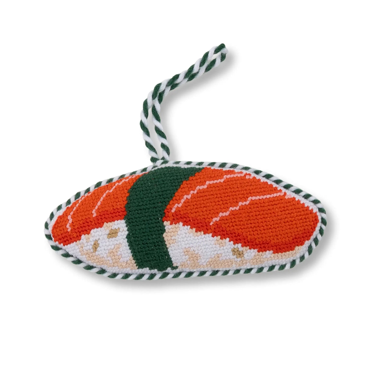 Needlepoint Icon Ornament - Sushi - Furbish Studio
