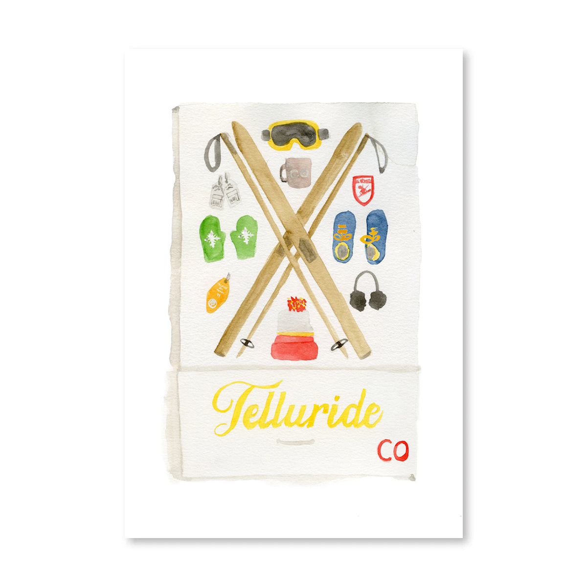Telluride Matchbook Art Print