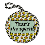 Needlepoint Ornament - That's the Spirit - Furbish Studio