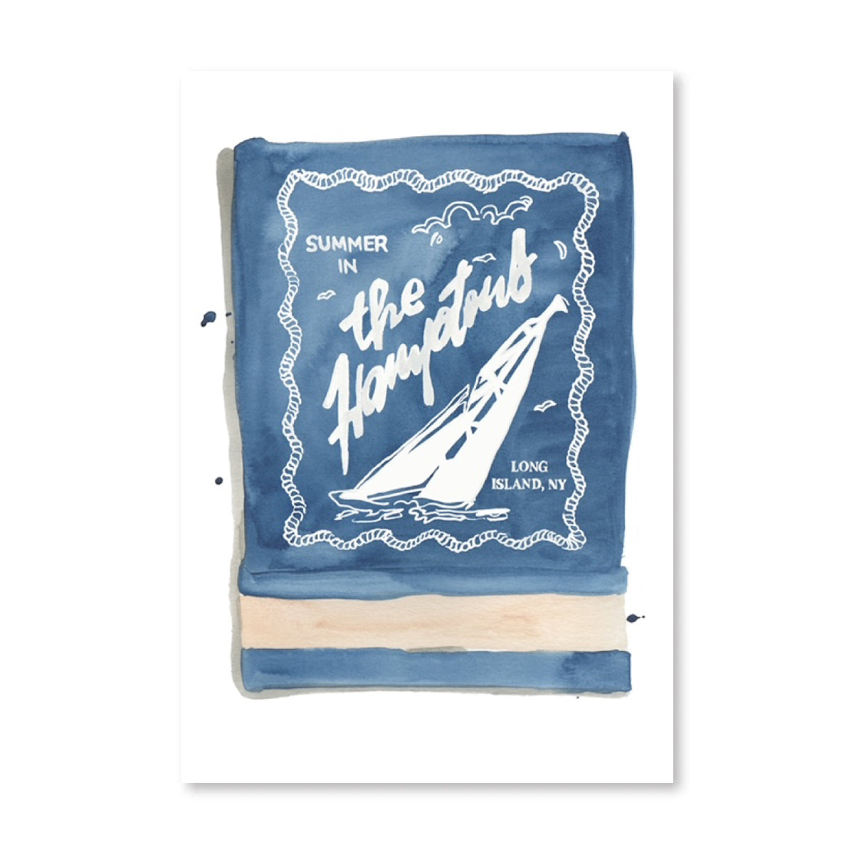 Hamptons Matchbook Art Print