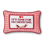 Time for my Medicine Needlepoint Pillow - Furbish Studio