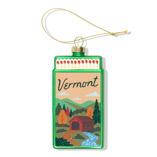 Vermont Matchbook Ornament - Furbish Studio