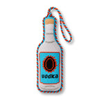 Needlepoint Icon Ornament - Vodka Bottle - Furbish Studio