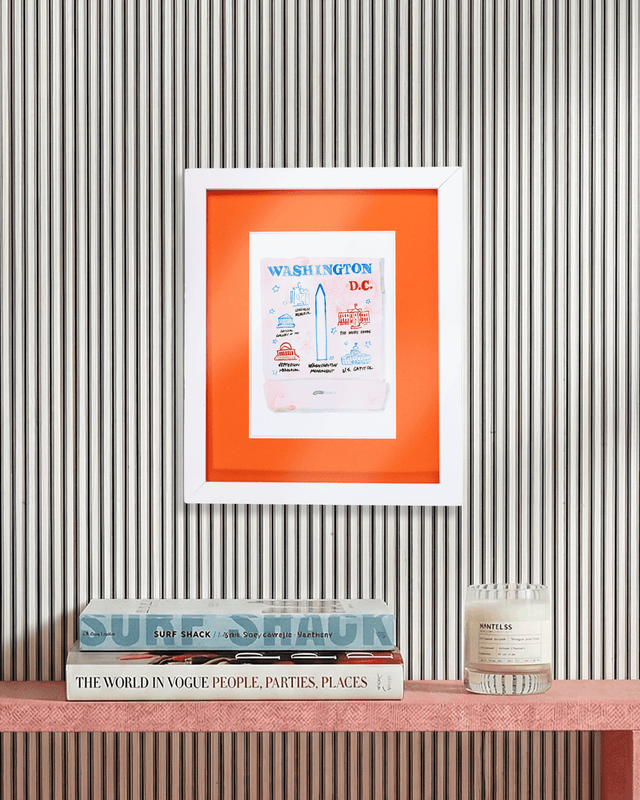 Washington D.C. Matchbook Art Print - Furbish Studio