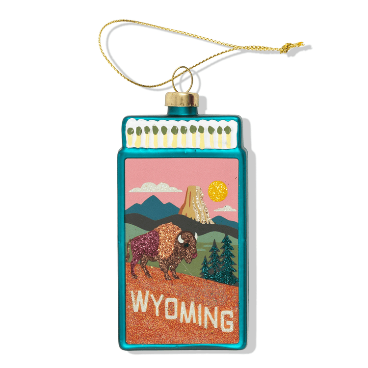 Wyoming Matchbook Ornament - Furbish Studio