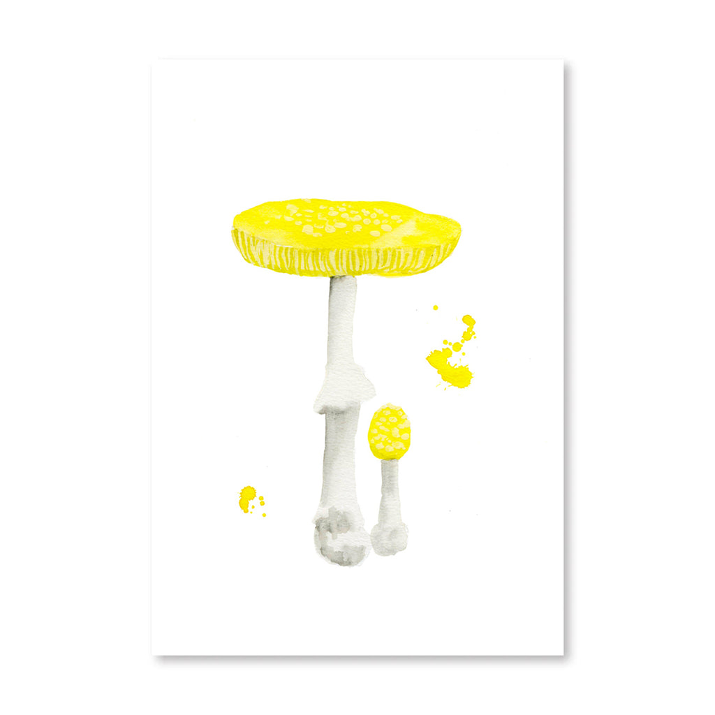 Mushroom Print - Yellow - Furbish Studio