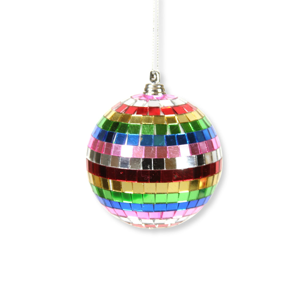 Rainbow Disco Ball Ornament - Furbish Studio