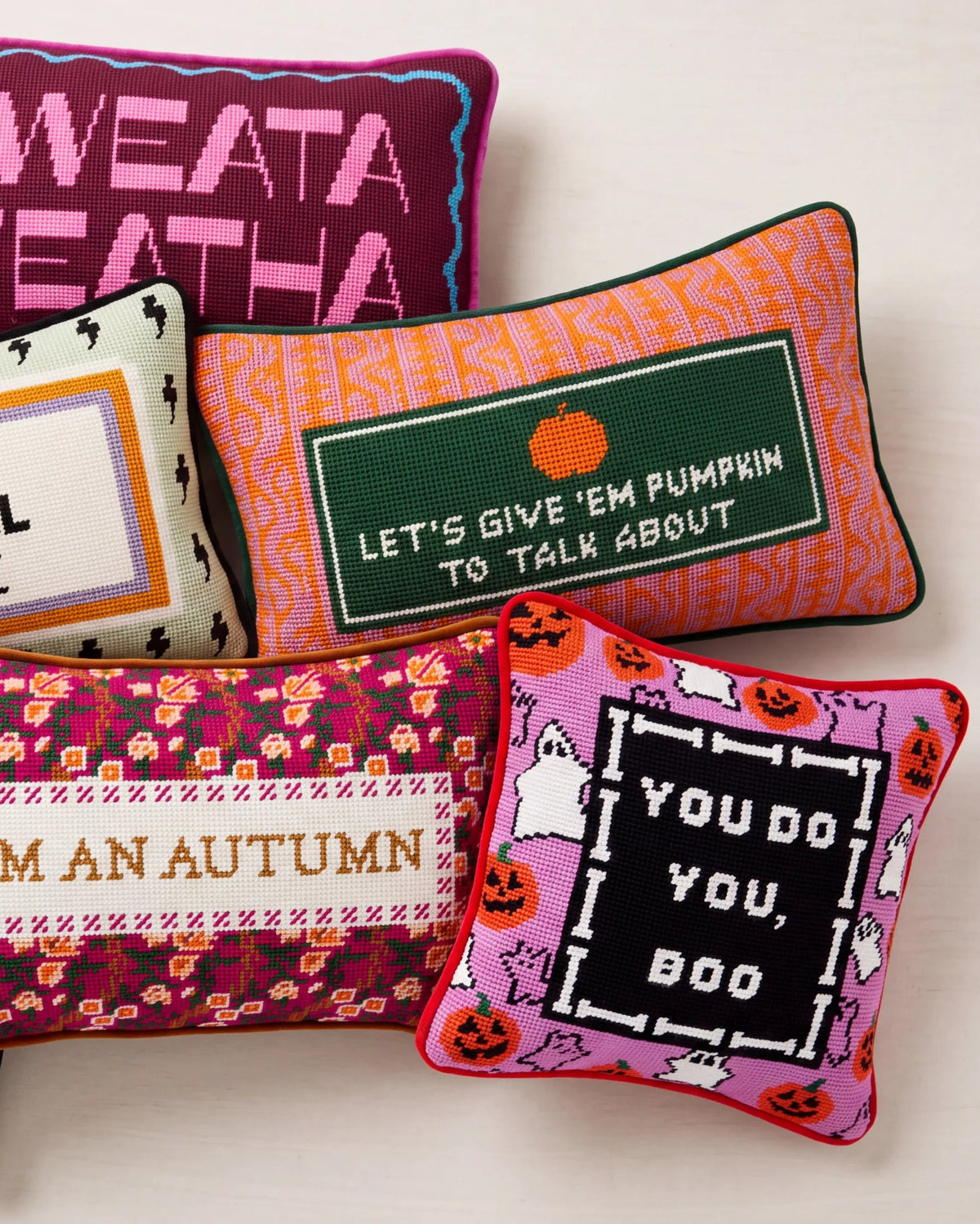 Pumpkin To Talk About Needlepoint Pillow - Furbish Studio