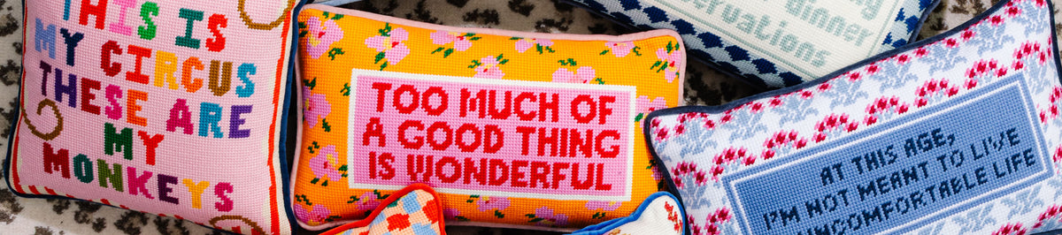 NEEDLEPOINT PILLOWS